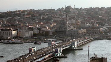 Galata Bridge & Eminonu, Istanbul, Turkey
