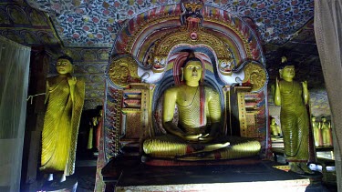 Sitting Buddha Cave 3, Dambulla Cave Temple, Sri Lanka