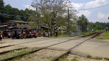 Train & Road Crossing, Peradeniya, Sri Lanka