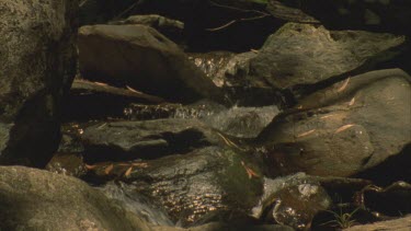 stream flowing over rocks and boulders