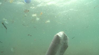 Garbage underwater