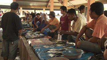 Busy fish market