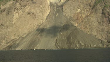 Komba volcano seen from Seven Seas ship