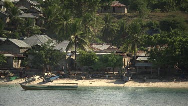Fishing village along the coast