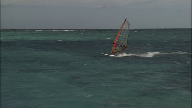 Windsurfer on the ocean