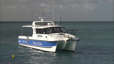 Great Barrier Reef Marine Park authority at anchor