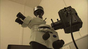 Laboratory Equipment: Microscope Setup