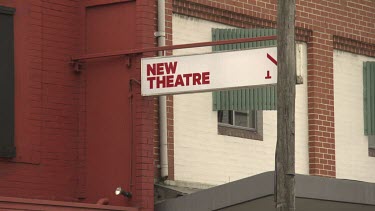 Sign for a new theatre