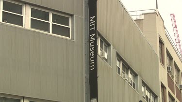 Sign for the MIT Museum on the side of the building