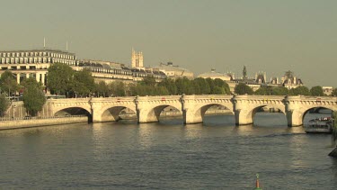 Pont Neuf bridge over the Seine river in Paris, France