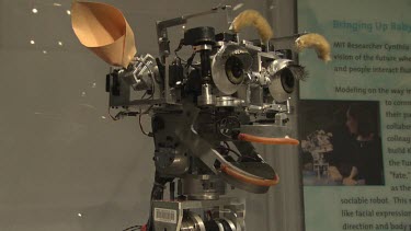 Robotic mechanism of a Furby toy without the plush shell