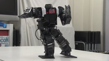 Robot dancing on a table