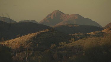 Misty mountain landscape