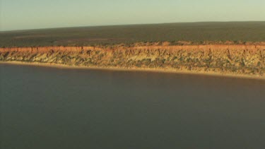 View along a sandy coast