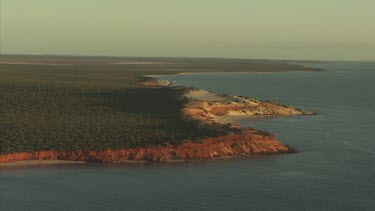 Sunlight along a sandy coast