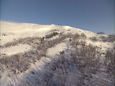 Snow-covered mountain landscape