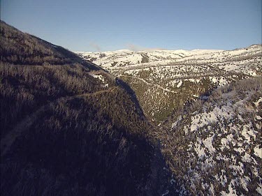 Snow-covered mountain landscape