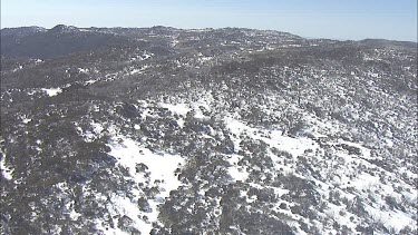 Snowy mountain landscape