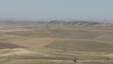 Wind farm and rolling farmland