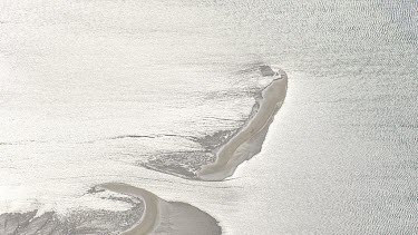 Sunlit sand bar in Spencer Gulf