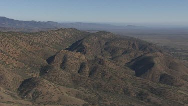 Rocky mountains of Flinder Ranges against a blue sky