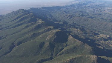 Misty mountains and valleys in the Flinder Ranges