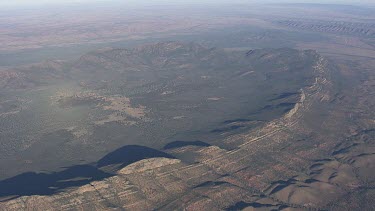 Misty mountains and valleys in the Flinder Ranges