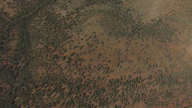 Aerial of Flinder Ranges to Lake Eyre Salt Lakes