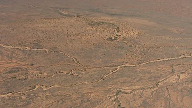 Aerial of  Lake Eyre Salt Lakes