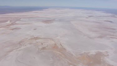 Aerial of  Lake Eyre Salt Lakes