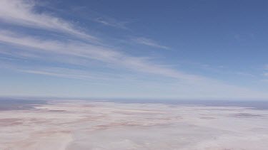 Aerial of  Lake Eyre Salt Lakes