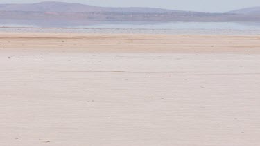 Aerial of  Lake Eyre Salt Lakes