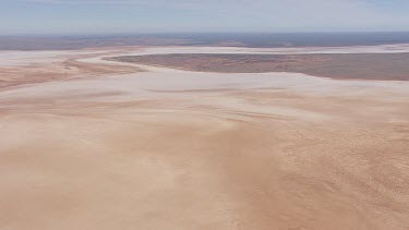 Aerial of  Lake Eyre Salt Lakes