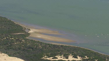 Sandy coastline in Coorong National Park