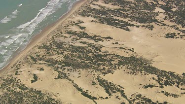 Sandy coastline in Coorong National Park