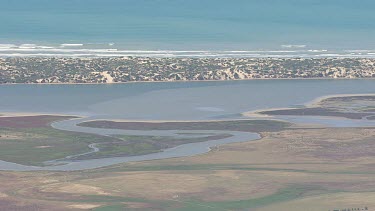 Sandy coastline in Coorong National Park