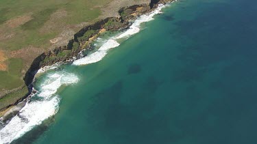 Waves against the cliffs on Warnambool Coast