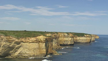 Cliffs behind the 12 Apostles at the Great Australian Bight