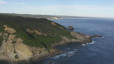 Waves along the sandy coast in Great Otway National Park