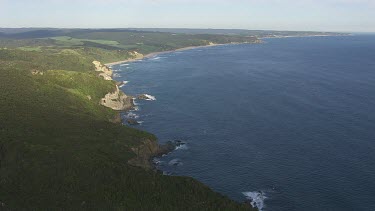 Waves along the sandy coast in Great Otway National Park