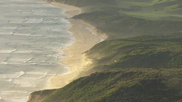 Gentle waves on the beach of Cape Otway in Great Otway National Park