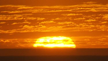 Golden sunset over the Great Australian Bight