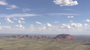 Dry landscape of Uluru-Kata Tjuta National Park