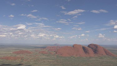 Dry landscape of Uluru-Kata Tjuta National Park