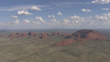 Dry landscape of Uluru-Kata Tjuta National Park