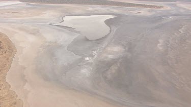 Large pool of water on the outback landscape