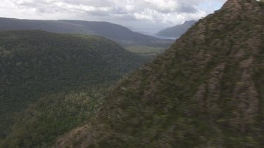 Aerial of Tasmania National Park