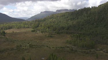 Aerial of Tasmania National Park