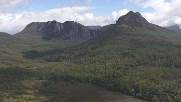 Aerial of Walls of Jerusalem National Park