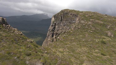 Aerial of Walls of Jerusalem National Park